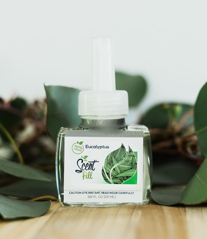 Scent Fill 100% Natural Eucalyptus Plug in Air Freshener, Scented Oil Refills - Image 4