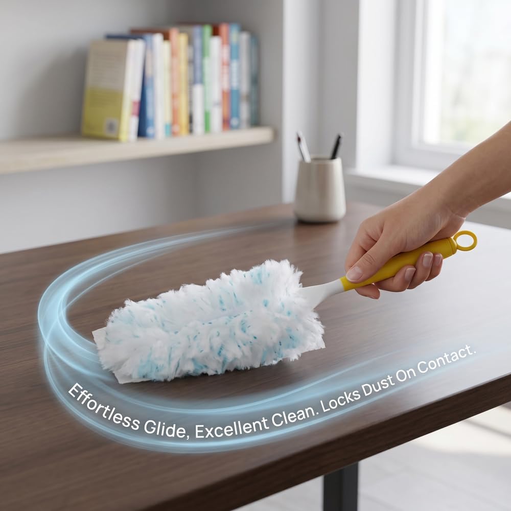 10 Count Disposable Duster Refills - Effortless Dust Removal for Electronics, Furniture, Blinds, and Ceiling Fans