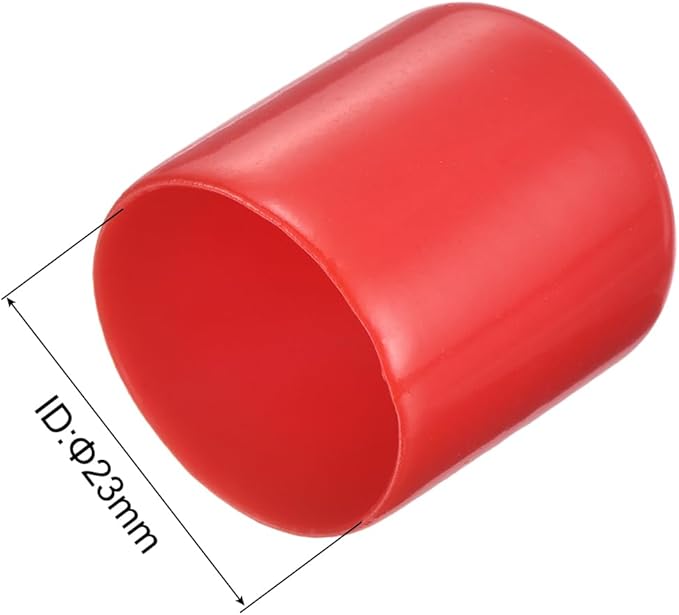 uxcell 20pcs Rubber End Caps 23mm ID Vinyl Round Tube Bolt Cap Cover Thread - Image 3