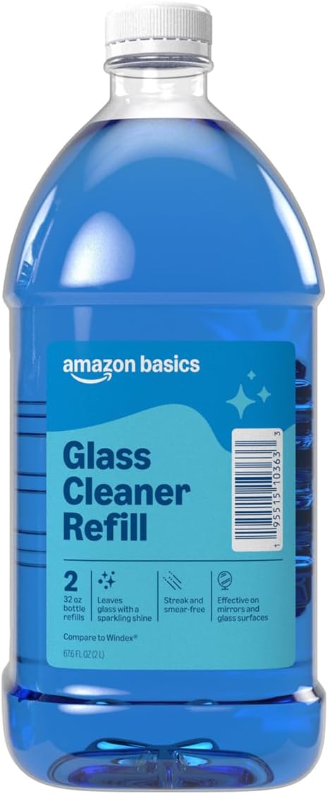 Amazon Basics Glass Cleaner Refill 67.6 Fl Oz by AmazonBasics