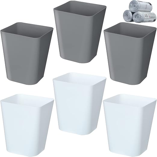 Eccliy 6 Pack Plastic Trash Can by Eccliy