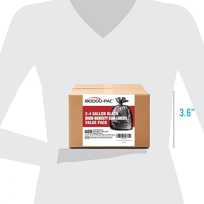 2-4 Gallon Trash Bags, Small Trash Can Bin Liners - Image 4
