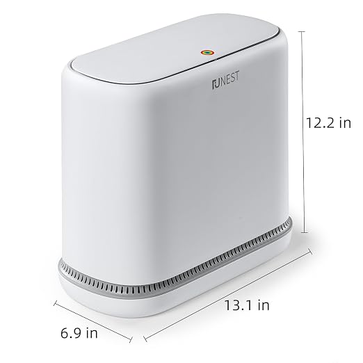 funest Bathroom Trash Can, 3.3 Gallon Slim Trash Can - Image 8