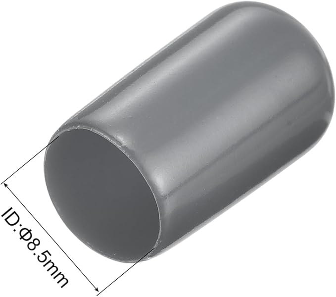 uxcell 20pcs Rubber End Caps 8.5mm ID Vinyl Round Tube Bolt Cap Cover Thread - Image 3