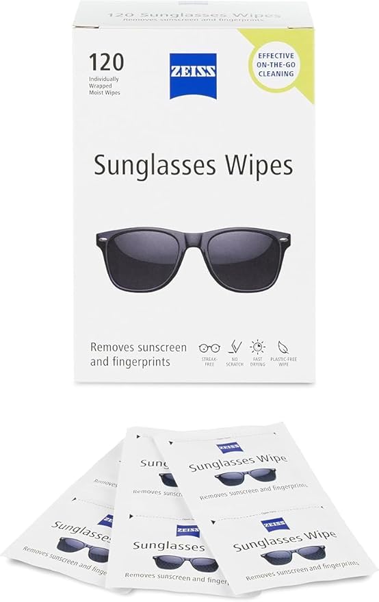 ZEISS Pre Moistened Sunglasses Cleaning Wipes 120 Count - Image 2