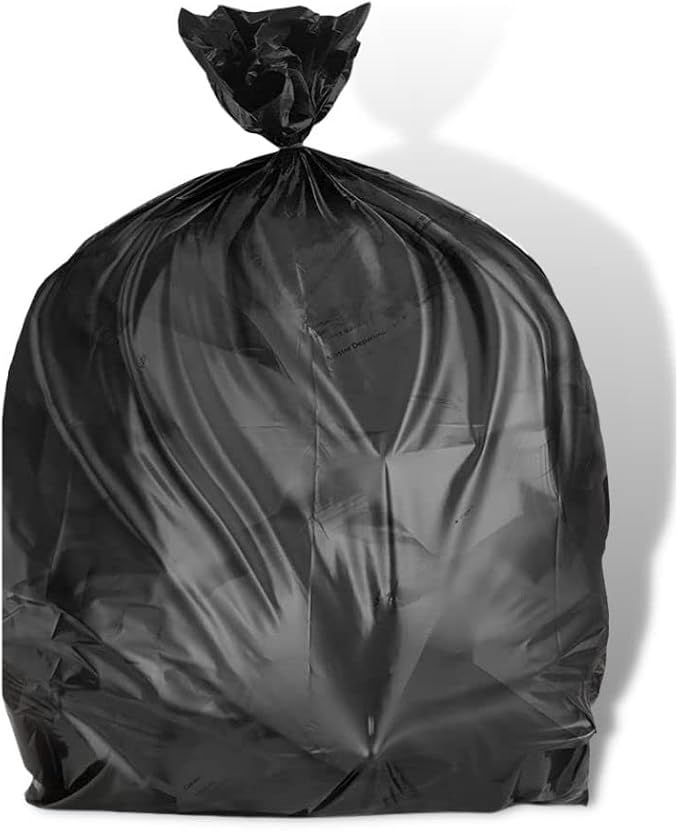 Plasticplace 12-16 Gallon Trash Bags │ 8 Microns │ Black High Density Liners │ - Image 3