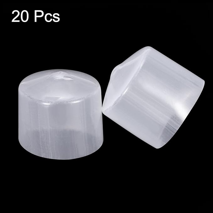 uxcell 20pcs Rubber End Caps 35mm ID Vinyl PVC Round Tube Bolt Cap Cover Screw - Image 2