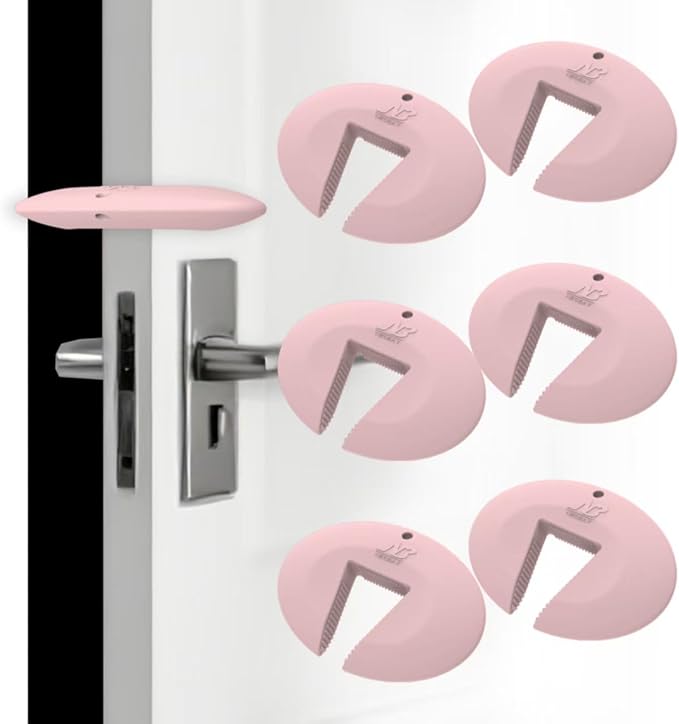 Silicone Door Pinch Guard and Door Slam Stopper, Durable Finger Pinch Guard by Neobay