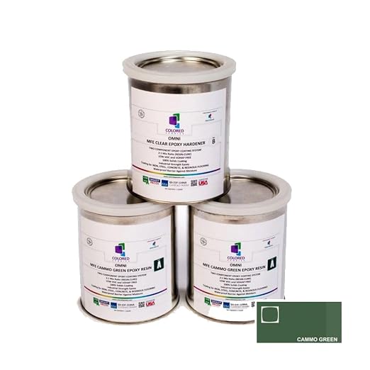 colored epoxies 10006 Cammo Green Epoxy Resin Coating Made by ColoredEpoxies