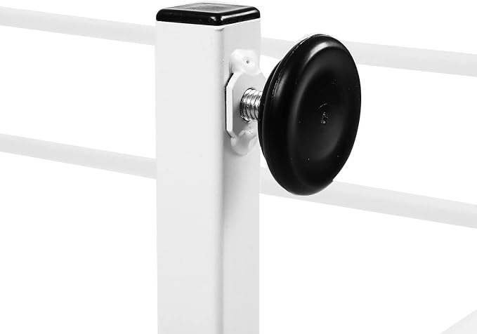 MyGift White Stainless Steel Freestanding Garment Rack, Heavy Duty Double Rod - Image 7