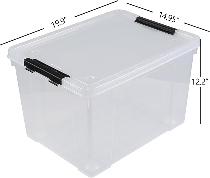 50 L Large Plastic Storage Bins - Image 2