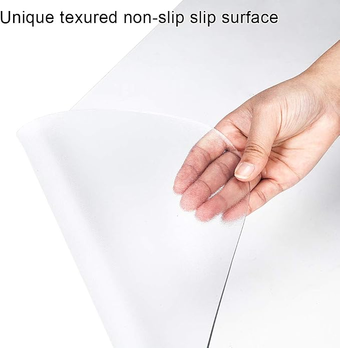 Kuyal Clear Chair mat for Hard Floors 48 x 48 inches Transparent Floor Mats - Image 2