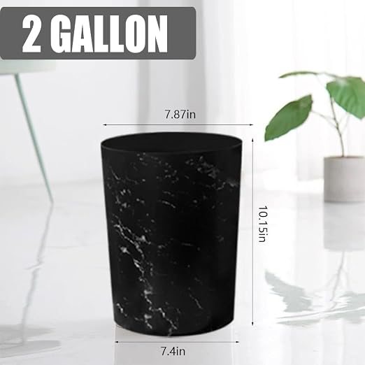 Feisco Small Trash Can for Bathroom, 2 Gallon Trash Can Trash Bin Wastebasket - Image 2