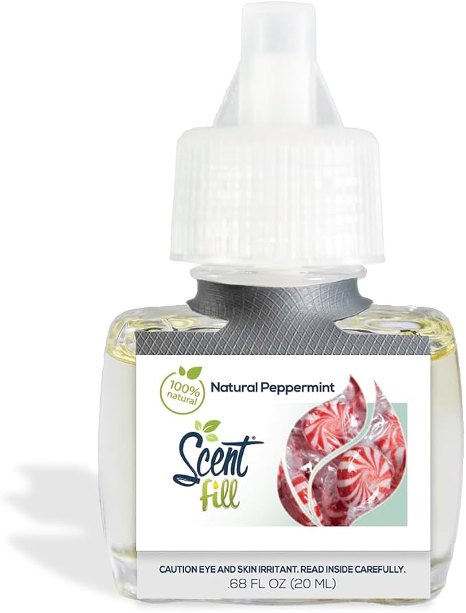 Scent Fill 100% Natural Peppermint Plug in Air Freshener, Scented Oil Refills - Image 5
