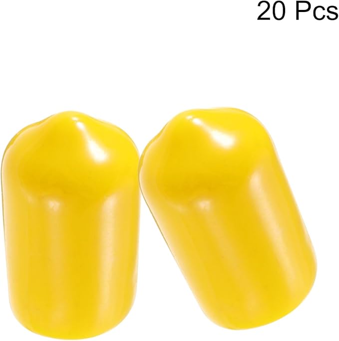 uxcell 20pcs Rubber End Caps 9mm ID Vinyl PVC Round Tube Bolt Cap Cover Screw - Image 2