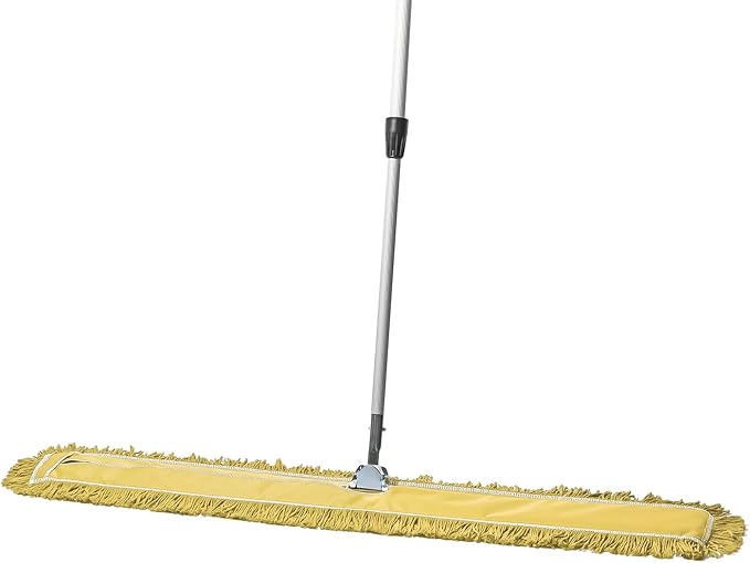48 Inch Yellow Commercial Dust Mop & Floor Sweeper by TidyTools