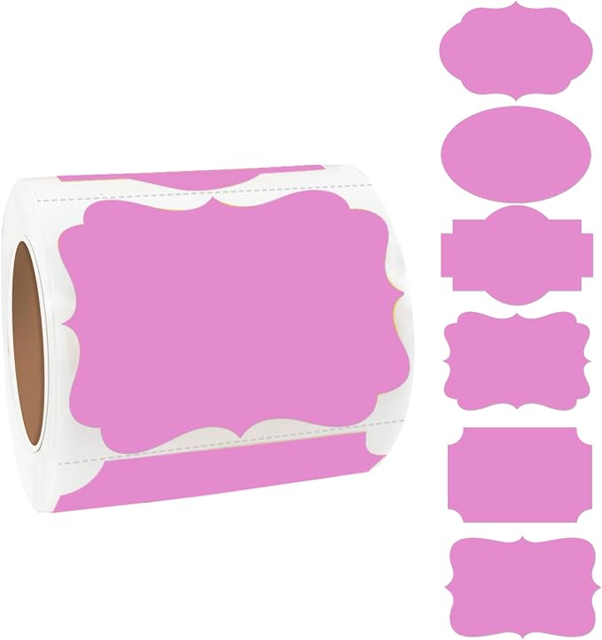 Pink Labels, Food Jars, Holiday Presents Tags by Yeachlaing
