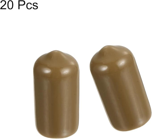 uxcell 20pcs Rubber End Caps 10mm ID Vinyl PVC Round Tube Bolt Cap Cover Screw - Image 2
