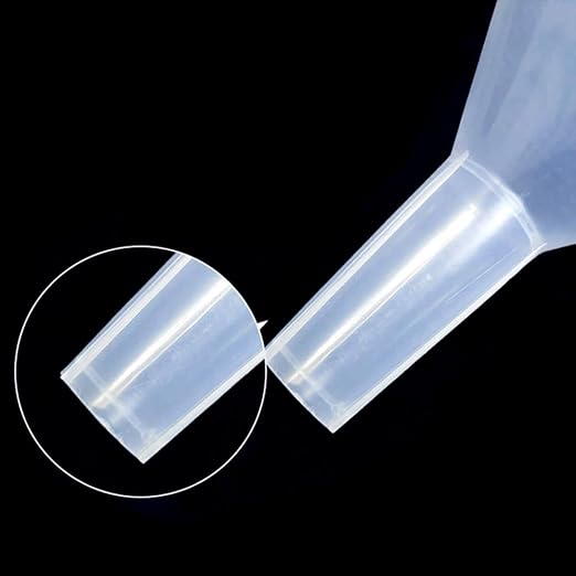 DEDC 4 Pack Clear Plastic Filter Funnel, Small Oil Funnels - Image 5