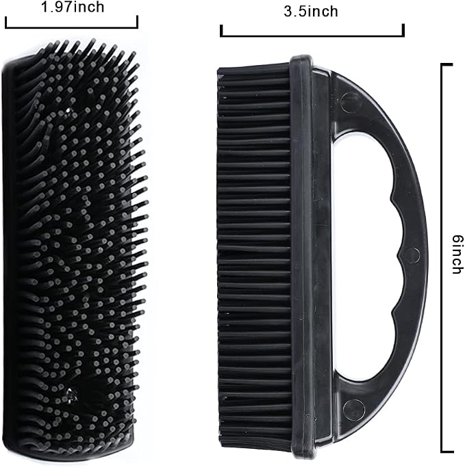 Rubber Pet Hair Removal Brush Lint & Cat Dog Hair Remover Brush Pet Silicone - Image 4