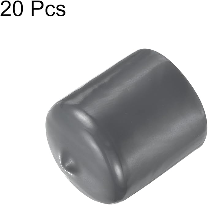 uxcell 20pcs Rubber End Caps 28mm ID Vinyl Round Tube Bolt Cap Cover Thread - Image 2
