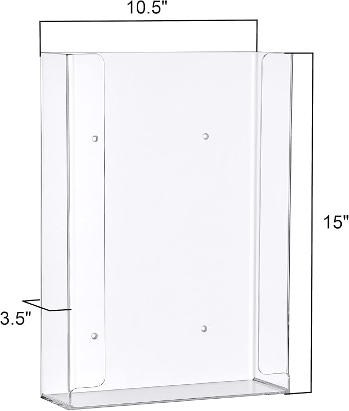 Amazing Abby Acrylic Glove Box Holder, Wall-Mounted Glove Dispenser, Floating - Image 5