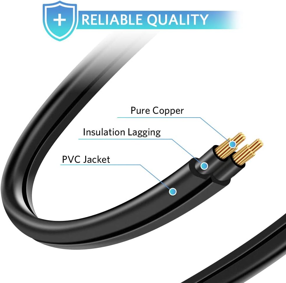 Recliner Power Cord Replacement Sopito 6ft 2 Prong Power Recliner Cable Replacement, AC Adapter Cord for Lazyboy, Limoss OKIN Electric Sofa and Lift Chair