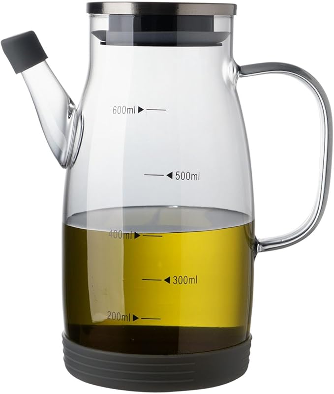 Large Glass Oil Dispenser Bottle by cosetoor