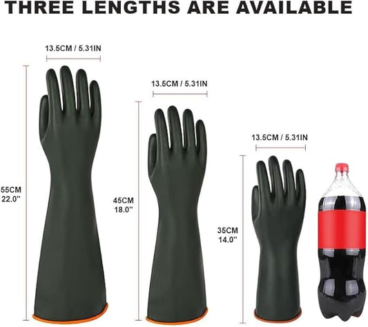North Tower Heavy-Duty Latex Chemical Resistant Gloves - Image 2