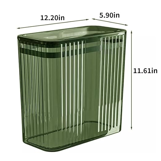 Transparent Trash Can, Bathroom Trash Cans - Image 2