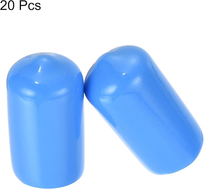 uxcell 20pcs Rubber End Caps 12mm ID Vinyl Round Tube Bolt Cap Cover Screw - Image 2