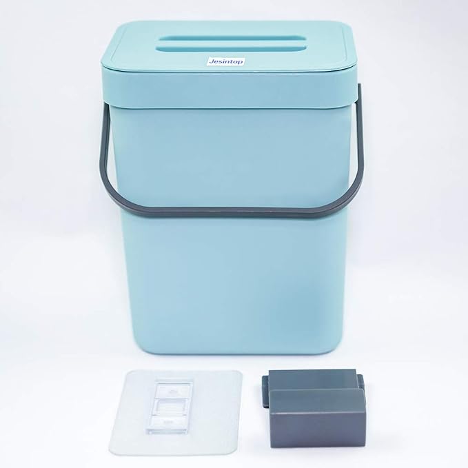 Kitchen Compost Bin Indoor for Counter Top, Hanging Small Trash Can - Image 6