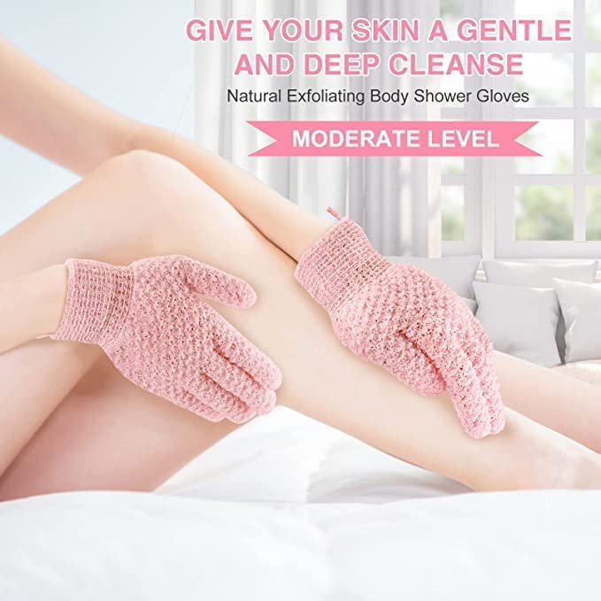 Yiclick Heavy Exfoliating Gloves, Exfoliating Body Scrubber - Image 5