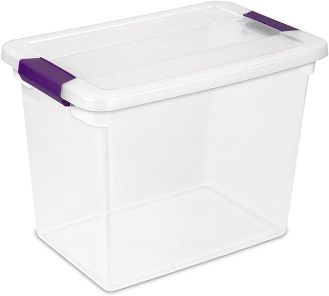 Sterilite 6-Pack 27 Quart ClearView Latch Box, Stackable Organizer Bins - Image 7
