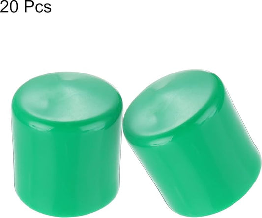 uxcell 20pcs Rubber End Caps 41mm ID Vinyl PVC Round Tube Bolt Cap Cover Screw - Image 2