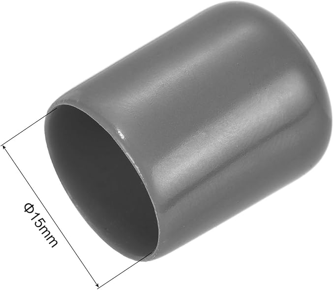 uxcell 20pcs Rubber End Caps 15mm ID Vinyl PVC Round Tube Bolt Cap Cover Screw - Image 3