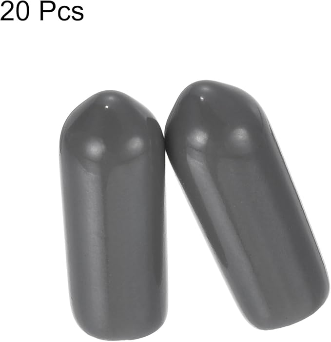 uxcell 20pcs Rubber End Caps 5mm ID Vinyl PVC Round Tube Bolt Cap Cover Screw - Image 2