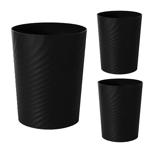 UUJOLY Plastic Small Trash Can Wastebasket, Garbage Container Basket by UUJOLY