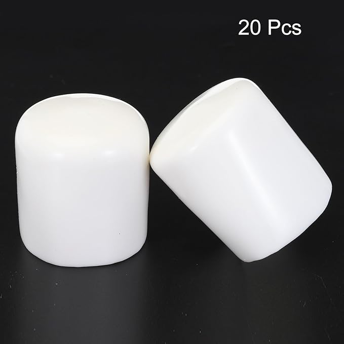 uxcell 20pcs Rubber End Caps 38mm ID Vinyl Round Tube Bolt Cap Cover Screw - Image 2