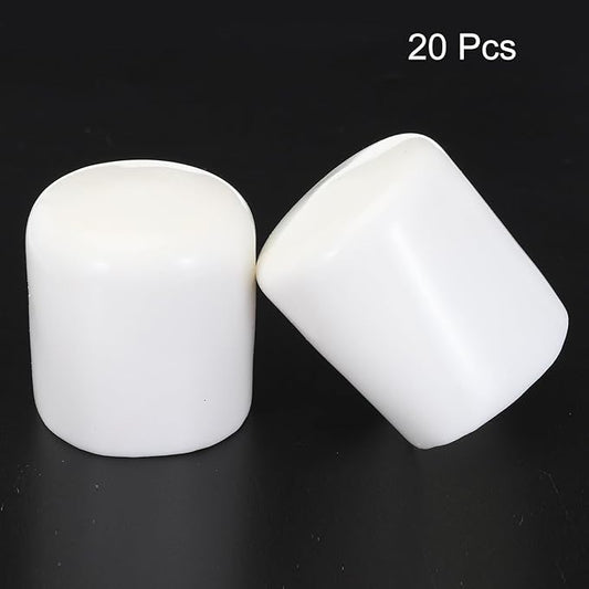 uxcell 20pcs Rubber End Caps 38mm ID Vinyl Round Tube Bolt Cap Cover Screw - Image 2