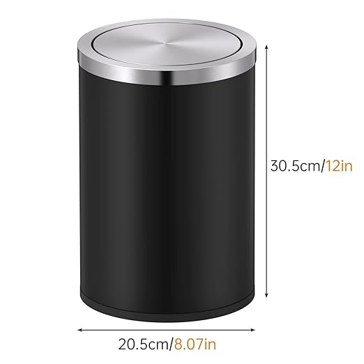 Mbillion Small Trash Can with Swing Lid 2.4 Gallons/9 Liter, Mini Trash Can - Image 6