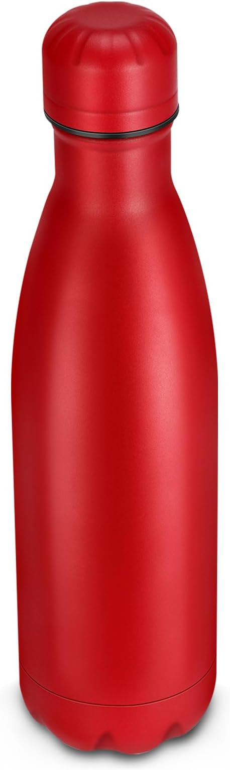 17oz Cola-Bottle Shaped Stainless Steel Leak-proof Water Bottle, Double Wall by Unknown