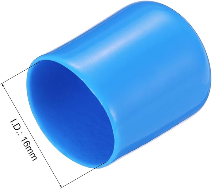 uxcell 20pcs Rubber End Caps 16mm ID Vinyl PVC Round Tube Bolt Cap Cover Screw - Image 3