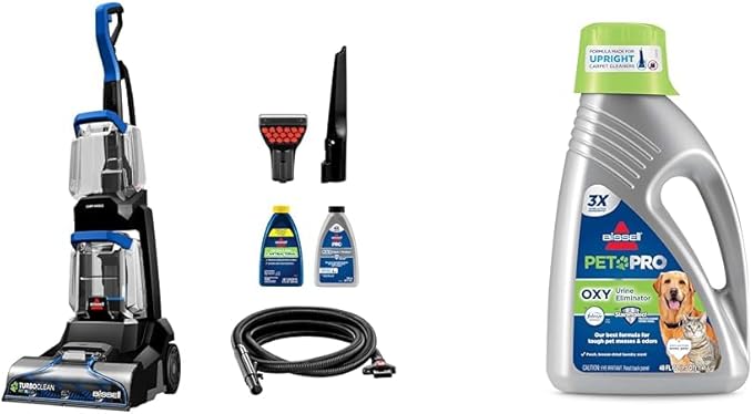 BISSELL TurboClean Pet XL Upright Carpet Cleaner, Upholstery Tough Stain Tool & by BISSELL