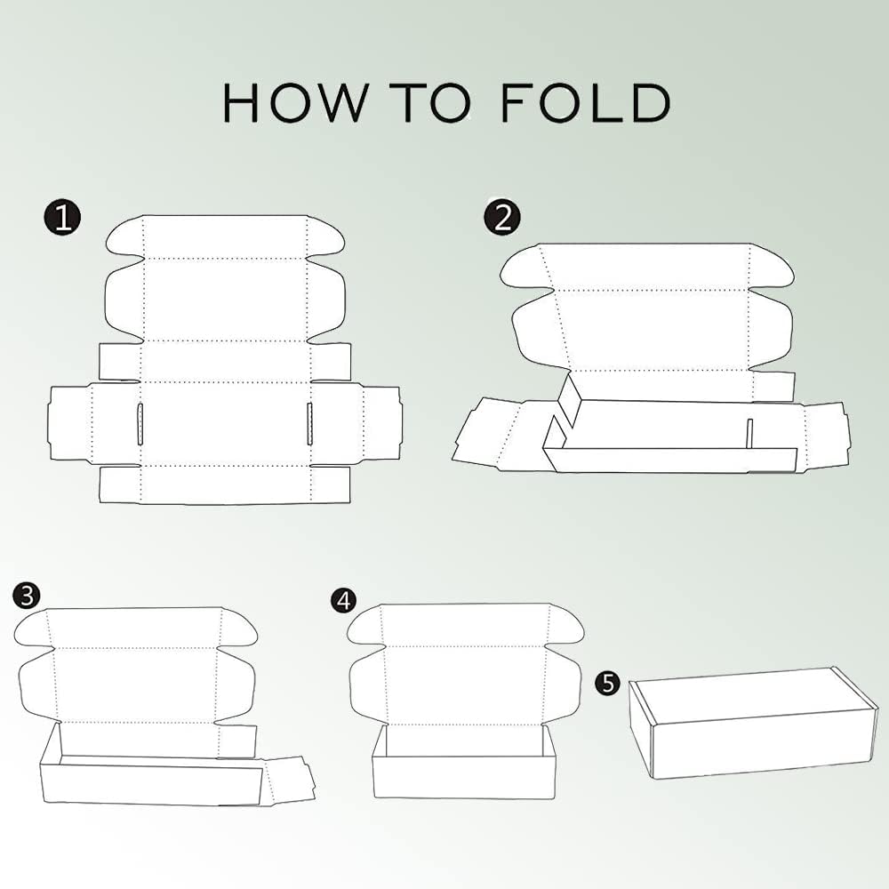 50 Pack 13x11x2'' Shipping Boxes, White Corrugated Cardboard Mailers ...