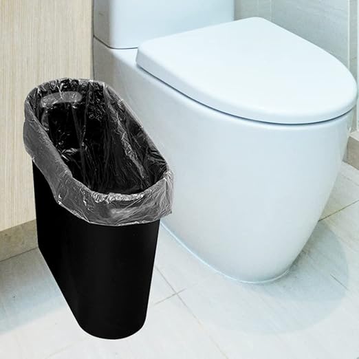 Small Trash Can Plastic Bathroom Wastebasket 3.2 Gallon Slim Garbage Container - Image 3