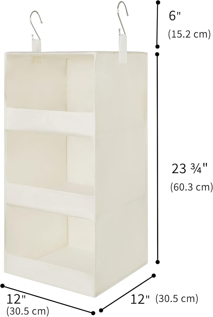 GRANNY SAYS 3-Shelf Hanging Organizer, Foldable Hanging Closet Storage - Image 3