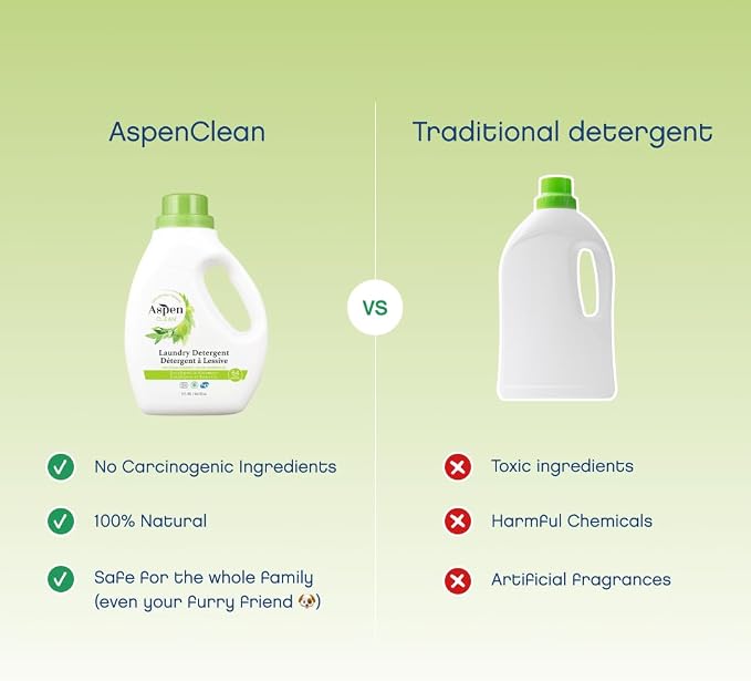 AspenClean Natural Laundry Detergent Eucalyptus & Rosemary - Image 2