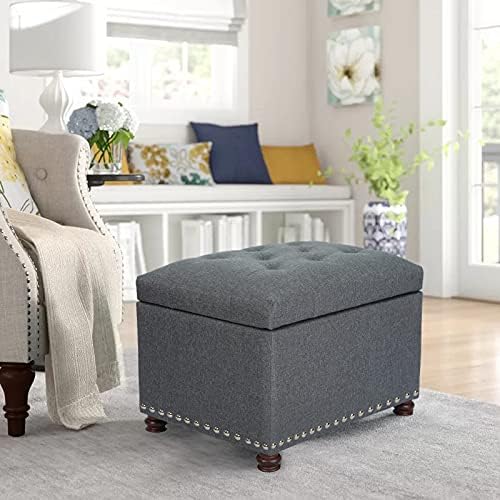 Joveco Storage Ottoman Bench Rectangular Fabric Organization Foot Rest - Image 7