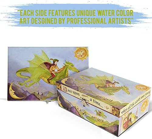 Enchantmints Dragon Boys Jewerly Box Spins to Music 3 Pullout Drawers Treasur...